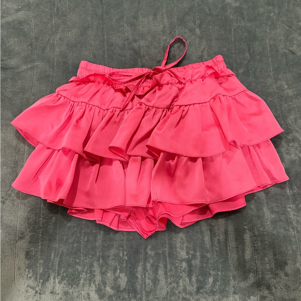 Pink Ruffled Skirt